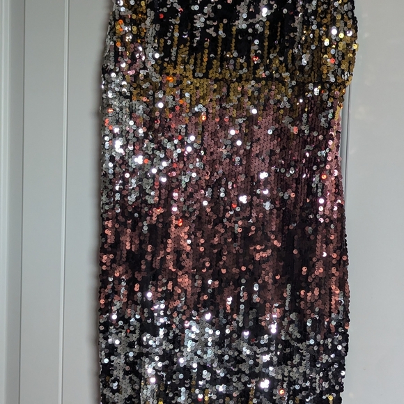 Fashion Nova Ombre Sequin Mini Dress - - Picture 3 of 8